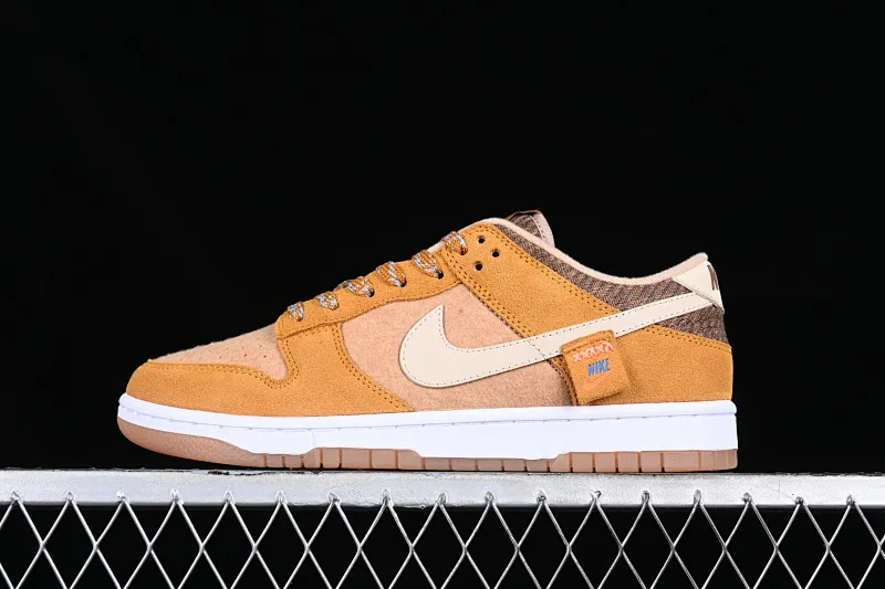 All categories Nk SB Dunk series Nk SB Dunk Low low-top sneakers Nk Dunk Low Xiongxiong joint name wheat color SB low-top sports and leisure sneakers DZ5350-288